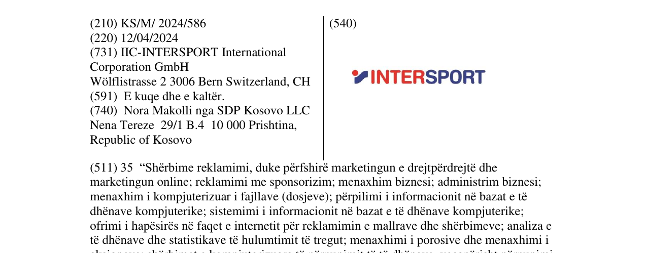 Zëri i markës INTERSPORT në buletin