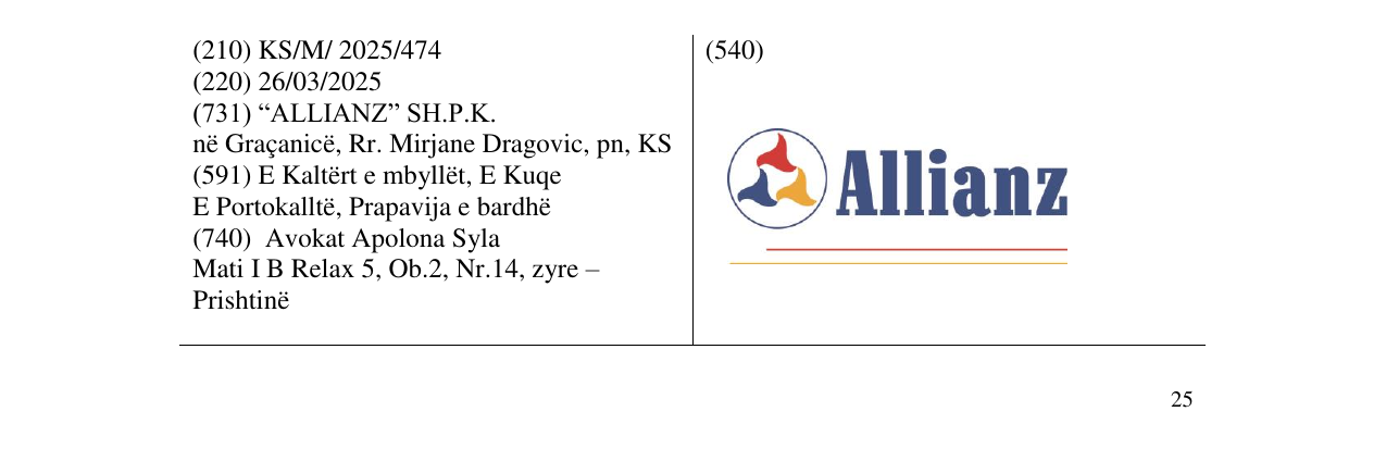 Zëri i markës Allianz në buletin