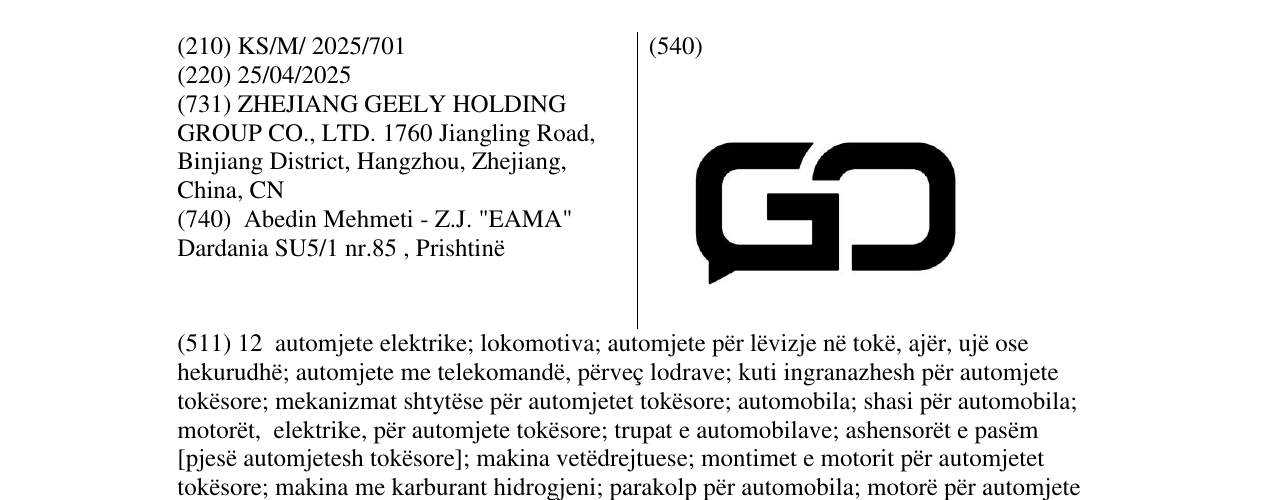 Zëri i markës GD në buletin