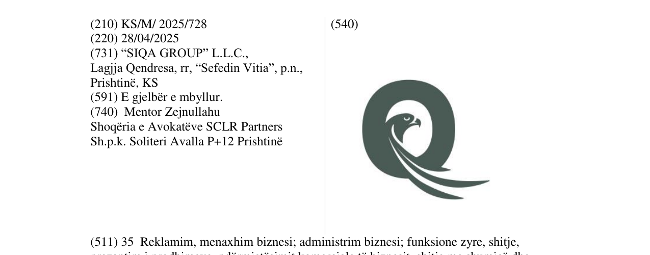 Zëri i markës siqa në buletin