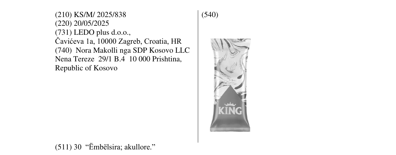 Zëri i markës KING STICK në buletin