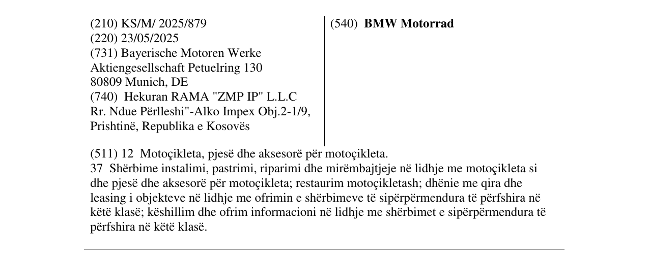 Zëri i markës BMW Motorrad në buletin