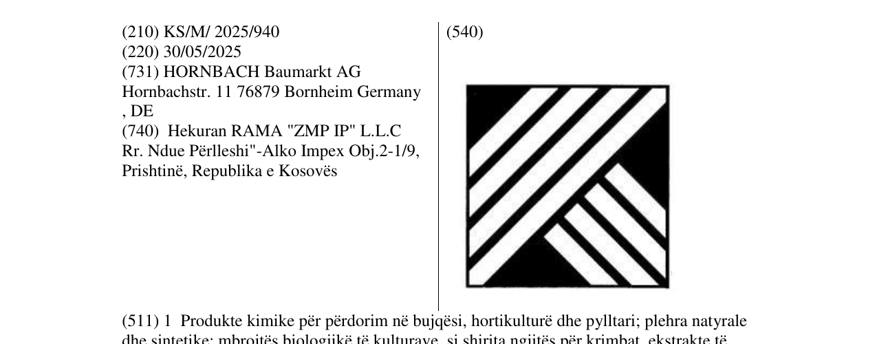 Zëri i markës HORNBACH në buletin