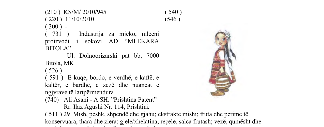Zëri i markës Markë figurative në buletin