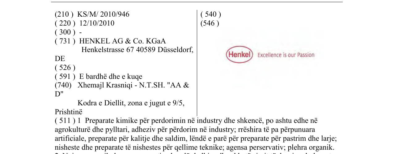 Zëri i markës Henkel Excellence is our Passion në buletin