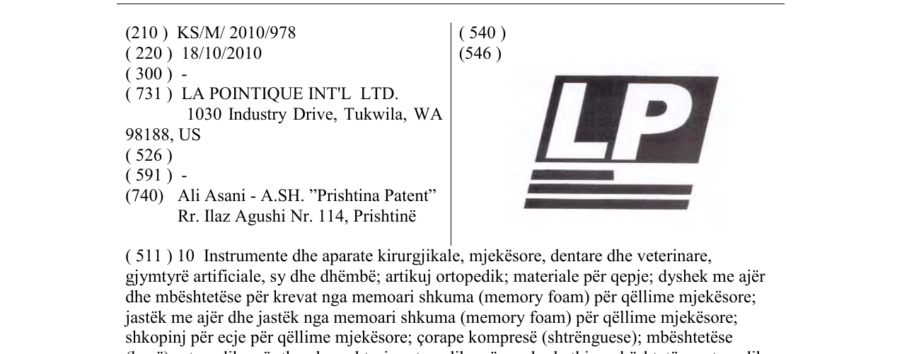 Zëri i markës LP në buletin