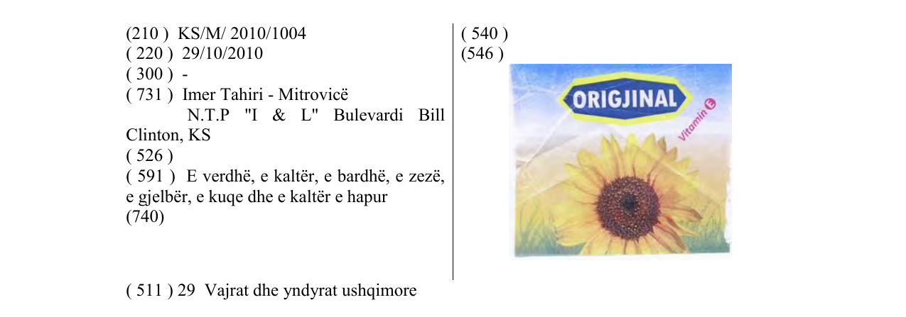 Zëri i markës ORIGJINAL në buletin