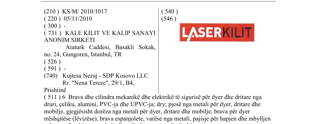 Zëri i markës LASERKİLİT në buletin