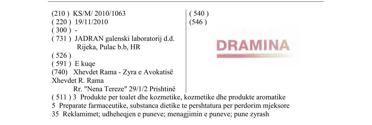 Zëri i markës Markë figurative në buletin