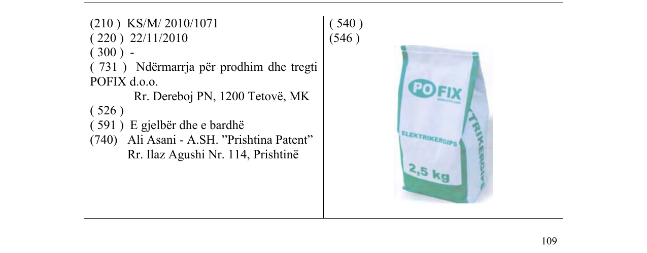 Zëri i markës PO FIX në buletin