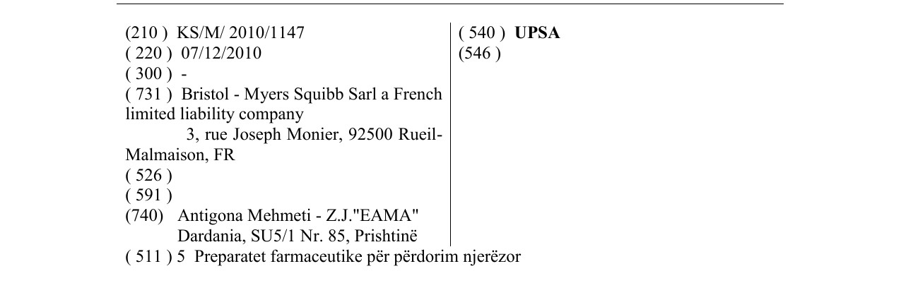 Zëri i markës UPSA në buletin