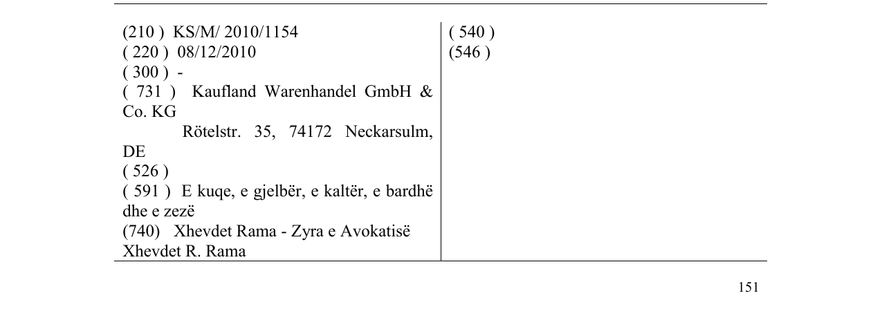 Zëri i markës Markë figurative në buletin