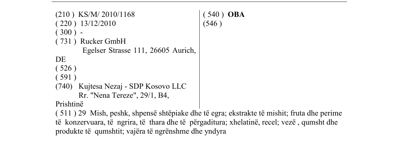 Zëri i markës OBA në buletin