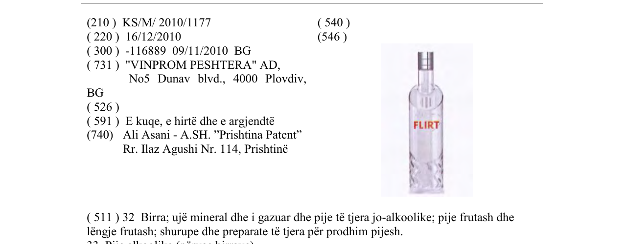 Zëri i markës FLIRT në buletin