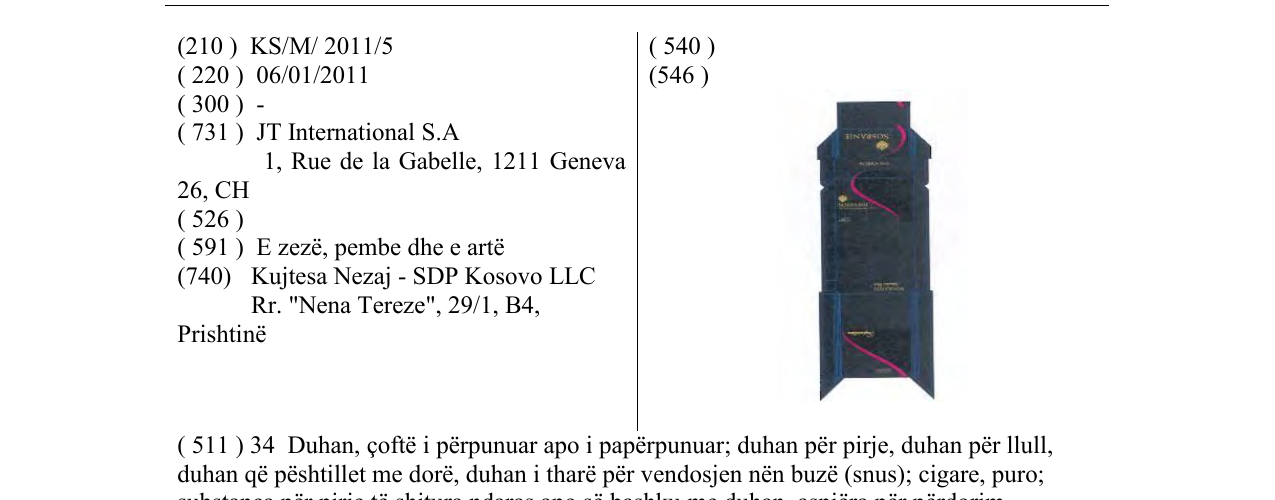 Zëri i markës Markë figurative në buletin