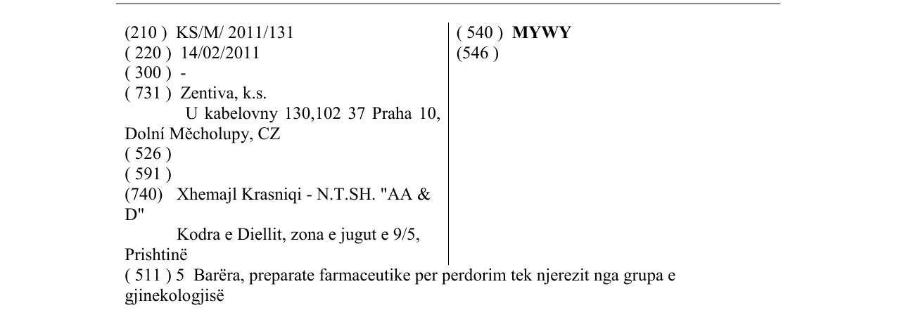 Zëri i markës MYWY në buletin