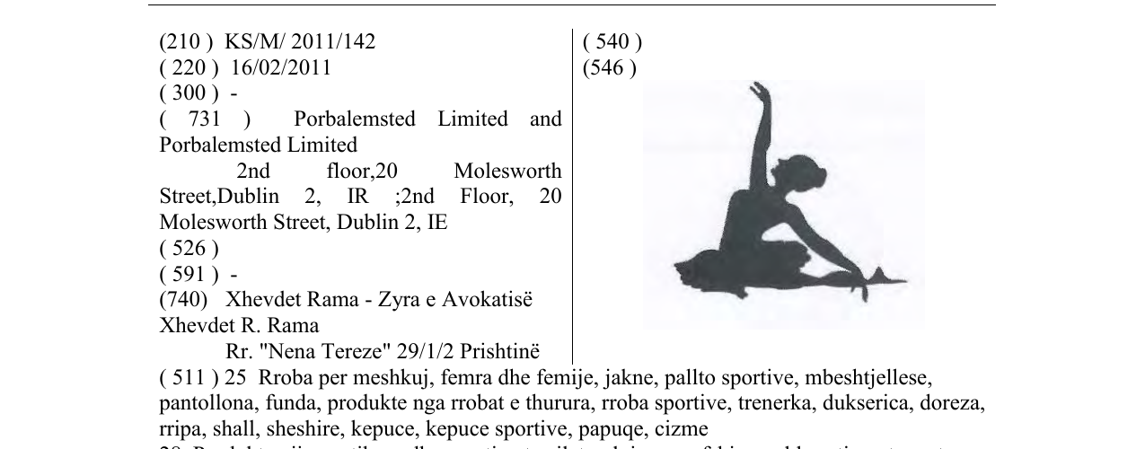 Zëri i markës Markë figurative në buletin