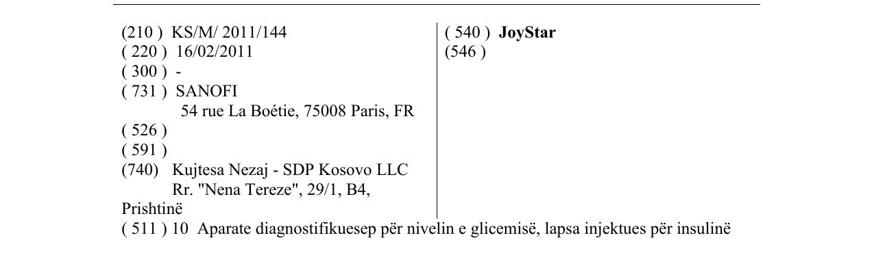 Zëri i markës JoyStar në buletin
