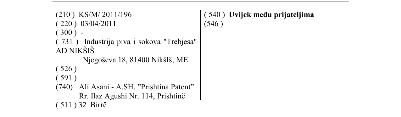 Zëri i markës Uvijek među prijateljima në buletin