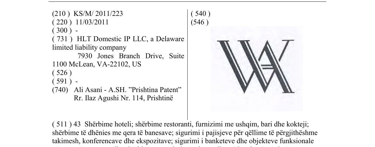 Zëri i markës WA në buletin