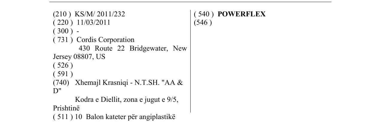 Zëri i markës POWERFLEX në buletin