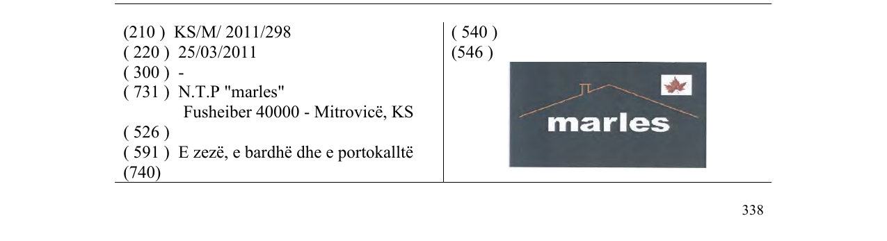Zëri i markës marles në buletin