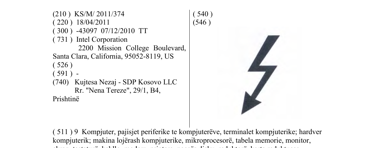 Zëri i markës Markë figurative në buletin