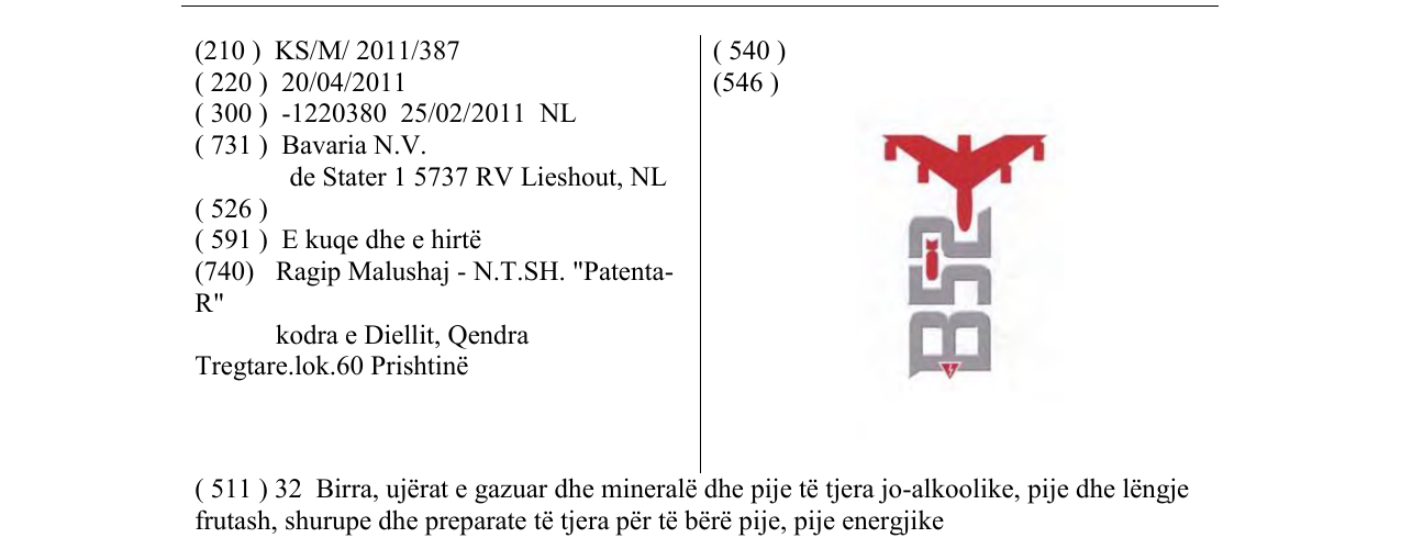Zëri i markës B52 në buletin