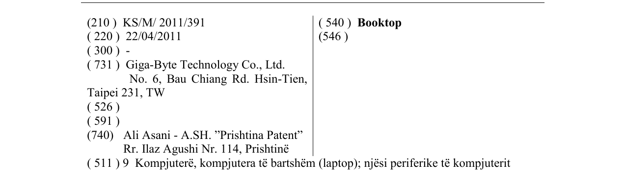 Zëri i markës Booktop në buletin