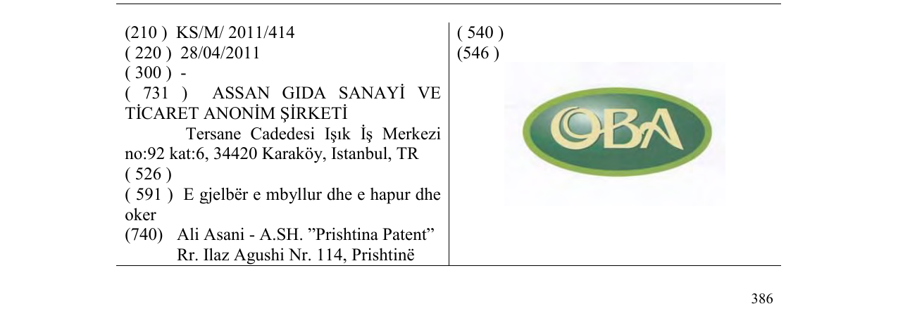 Zëri i markës OBA në buletin