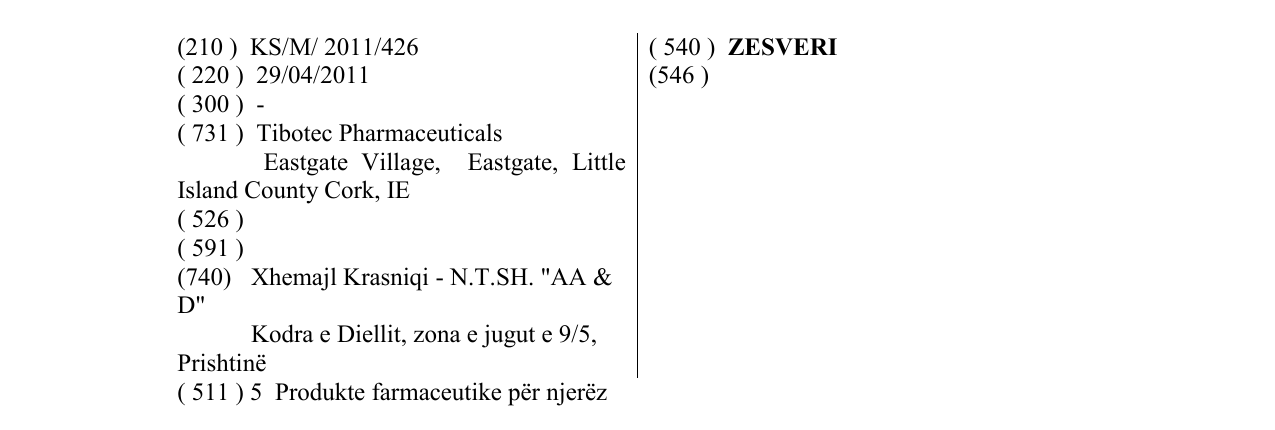 Zëri i markës ZESVERI në buletin