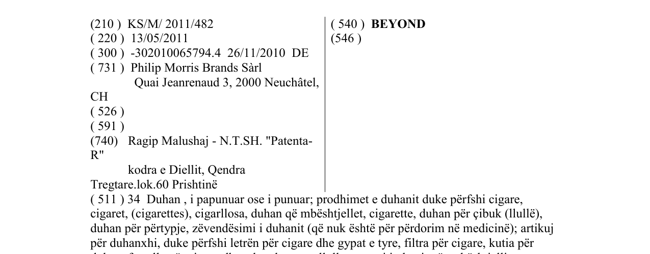 Zëri i markës BEYOND në buletin