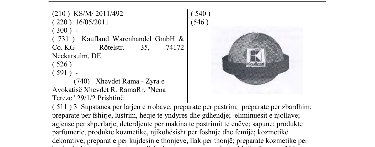 Zëri i markës Kaufland në buletin