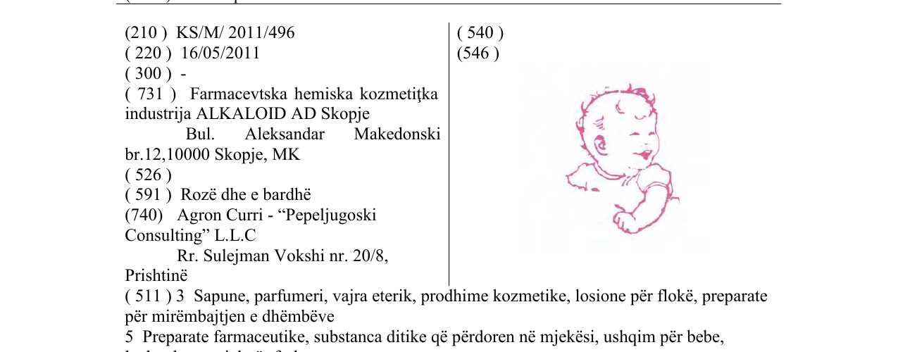 Zëri i markës Markë figurative në buletin