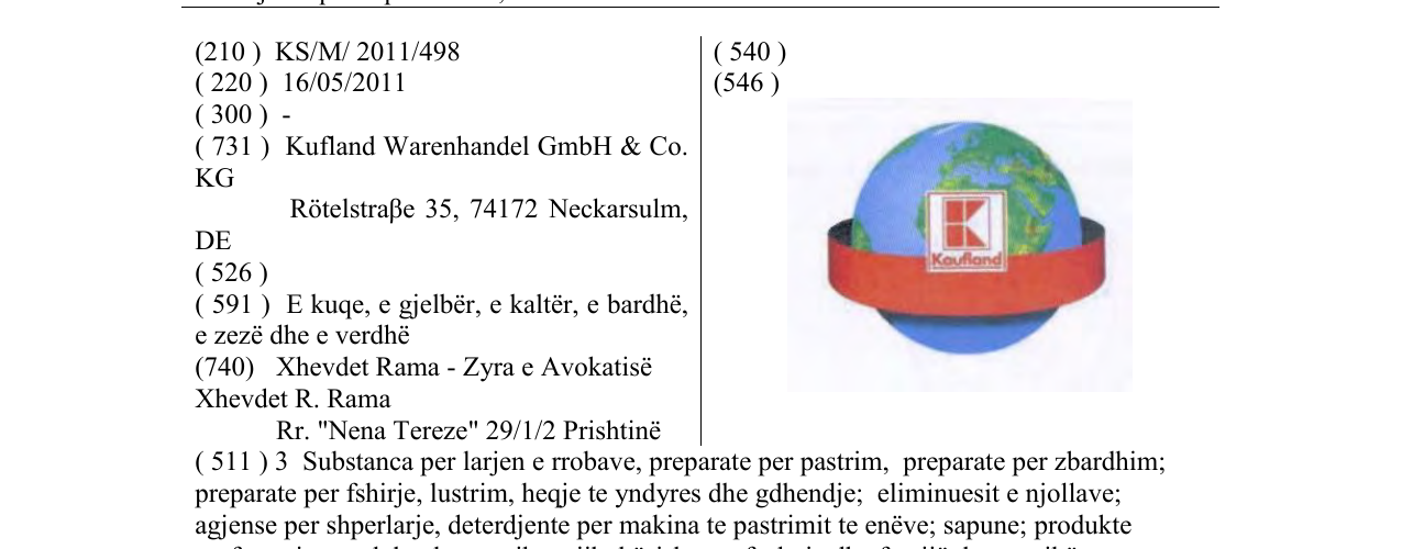 Zëri i markës Kaufland në buletin