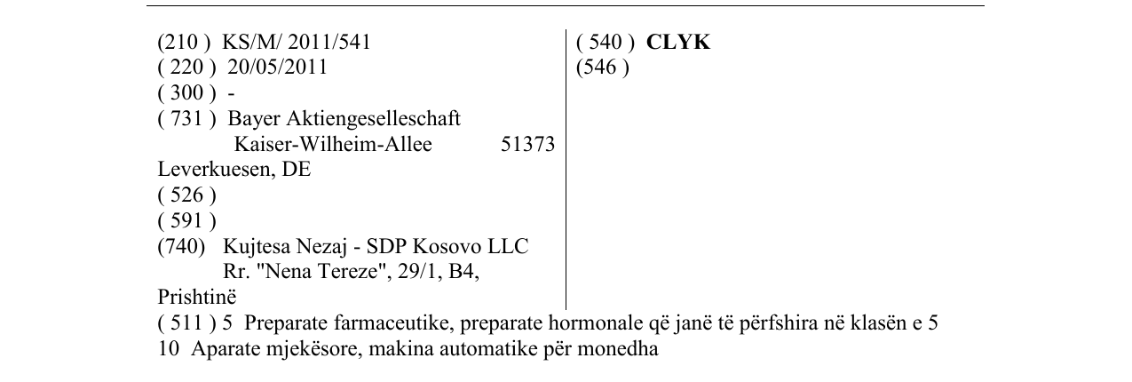 Zëri i markës CLYK në buletin