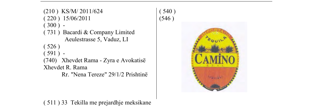 Zëri i markës CAMINO në buletin