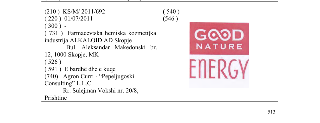 Zëri i markës GOOD NATURE ENERGY në buletin