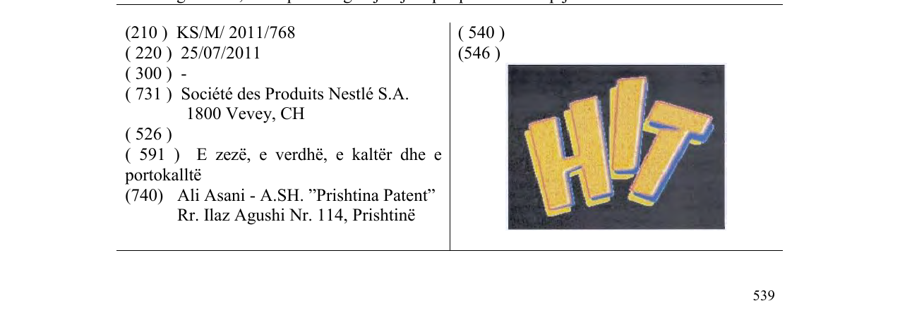 Zëri i markës HIT në buletin