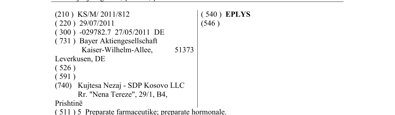 Zëri i markës EPLYS në buletin