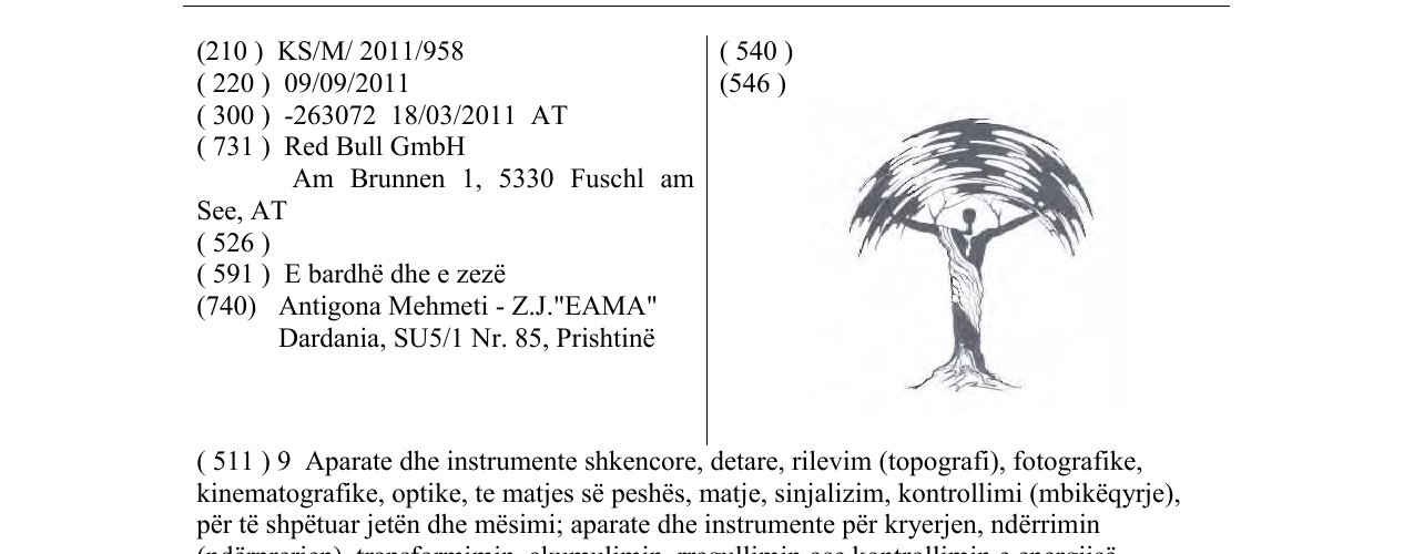 Zëri i markës Markë figurative në buletin