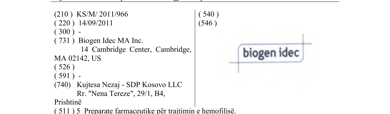 Zëri i markës biogen idec në buletin