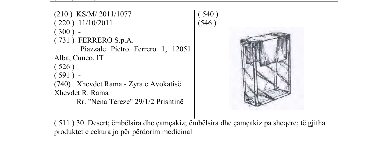 Zëri i markës Markë figurative në buletin