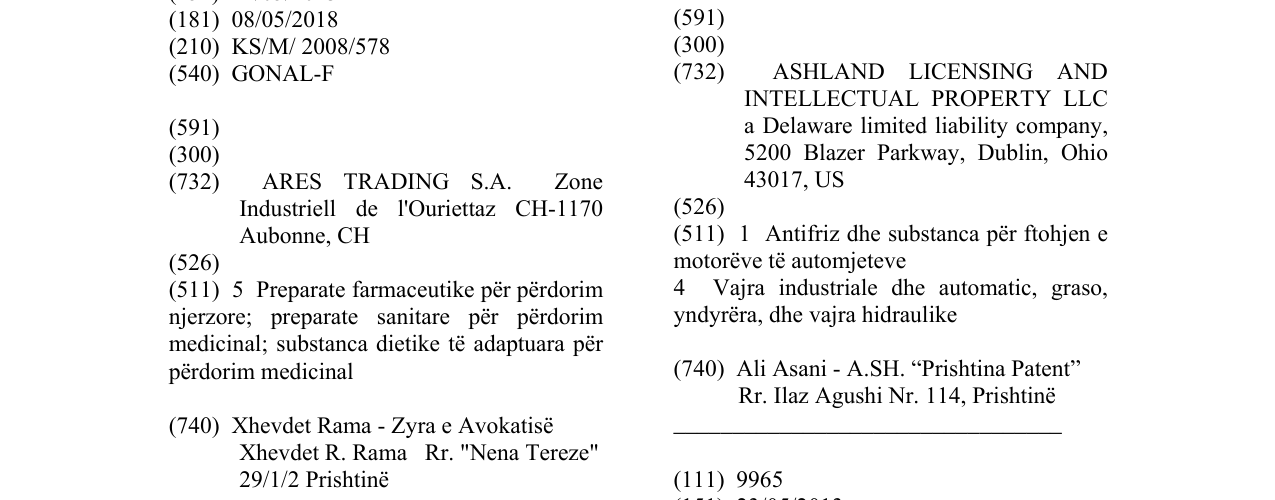Zëri i markës GONAL-F në buletin