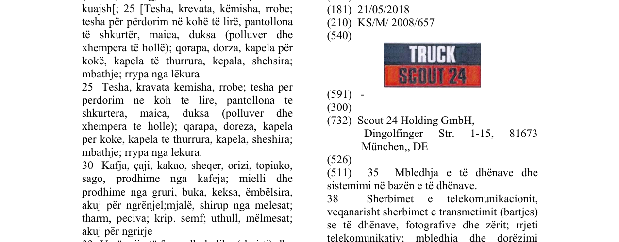 Zëri i markës TRUCKSCOUT24 në buletin