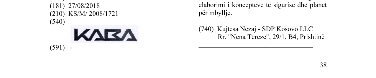 Zëri i markës Markë figurative në buletin
