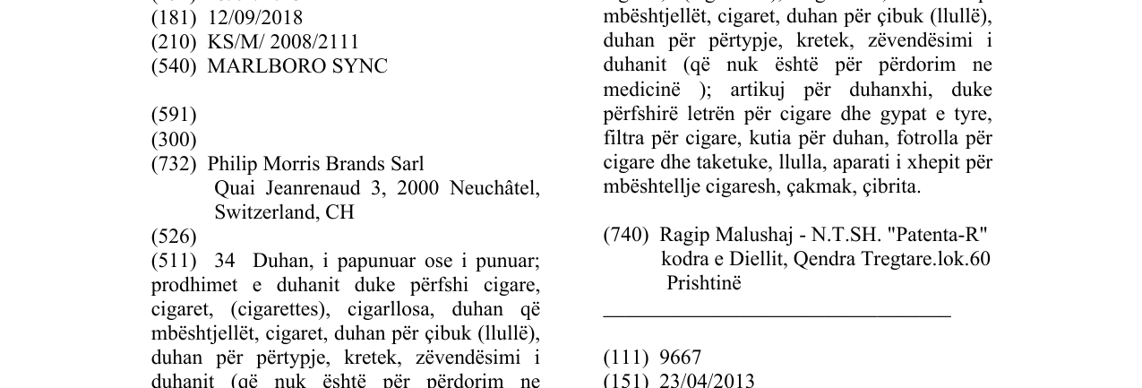 Zëri i markës MARLBORO SYNC në buletin