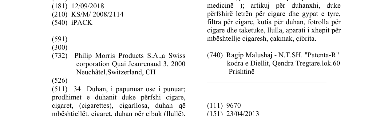 Zëri i markës iPACK në buletin