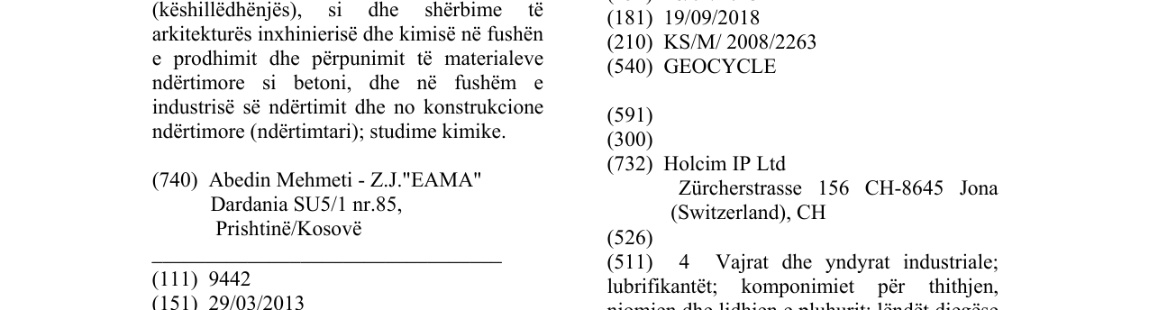 Zëri i markës GEOCYCLE në buletin