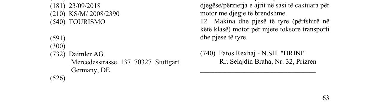 Zëri i markës TOURISMO në buletin